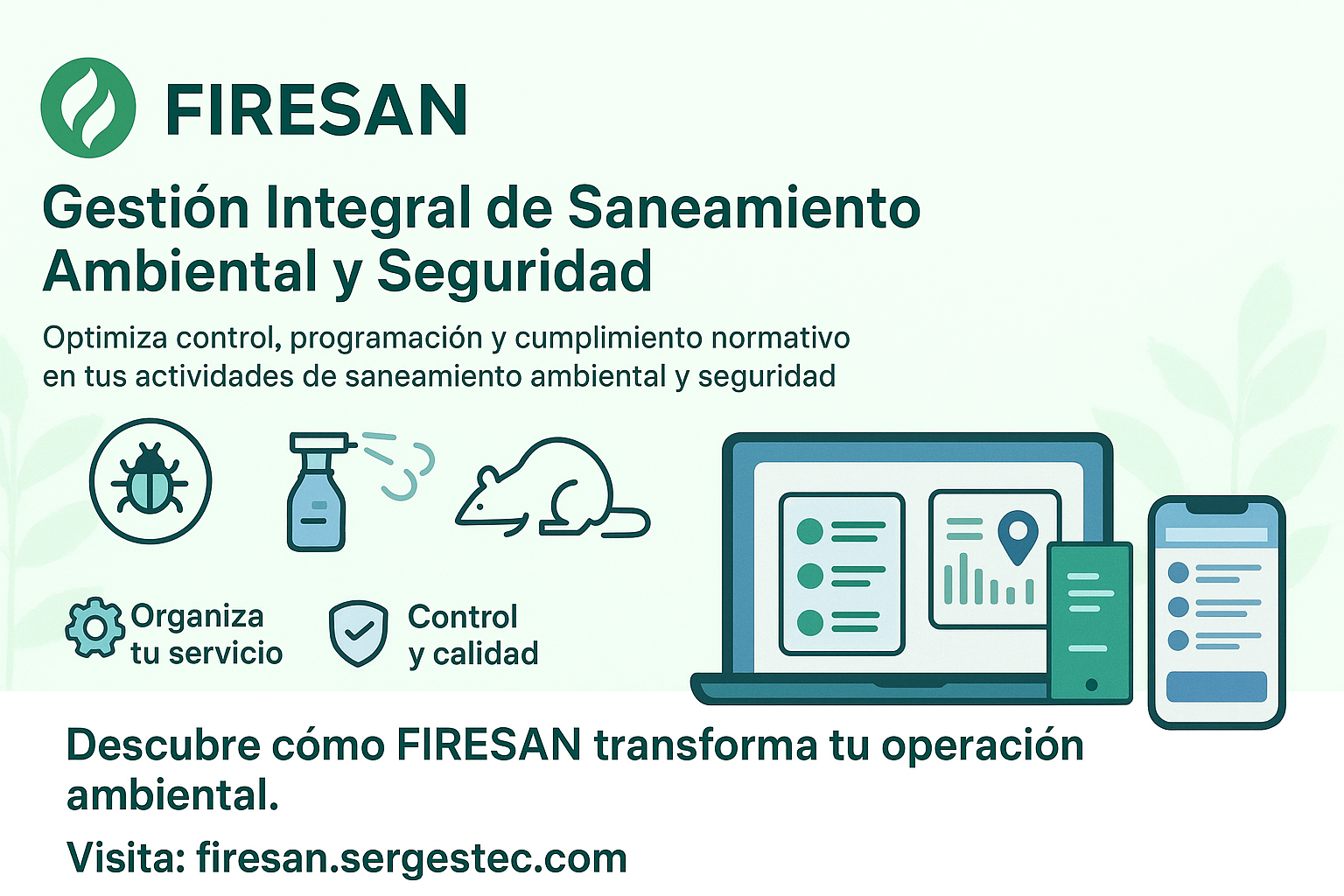 Sistema de saneamiento y seguridad FIRESAN