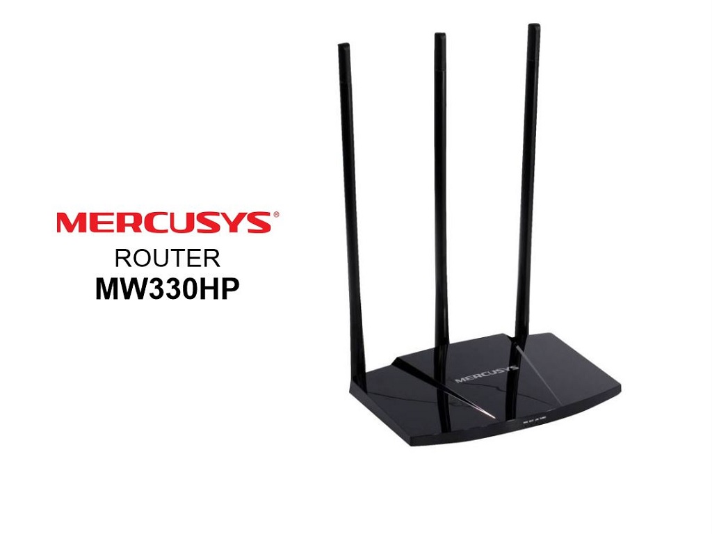 Enrutador Mercusys NW330HP de alta potencia de 300Mbps
