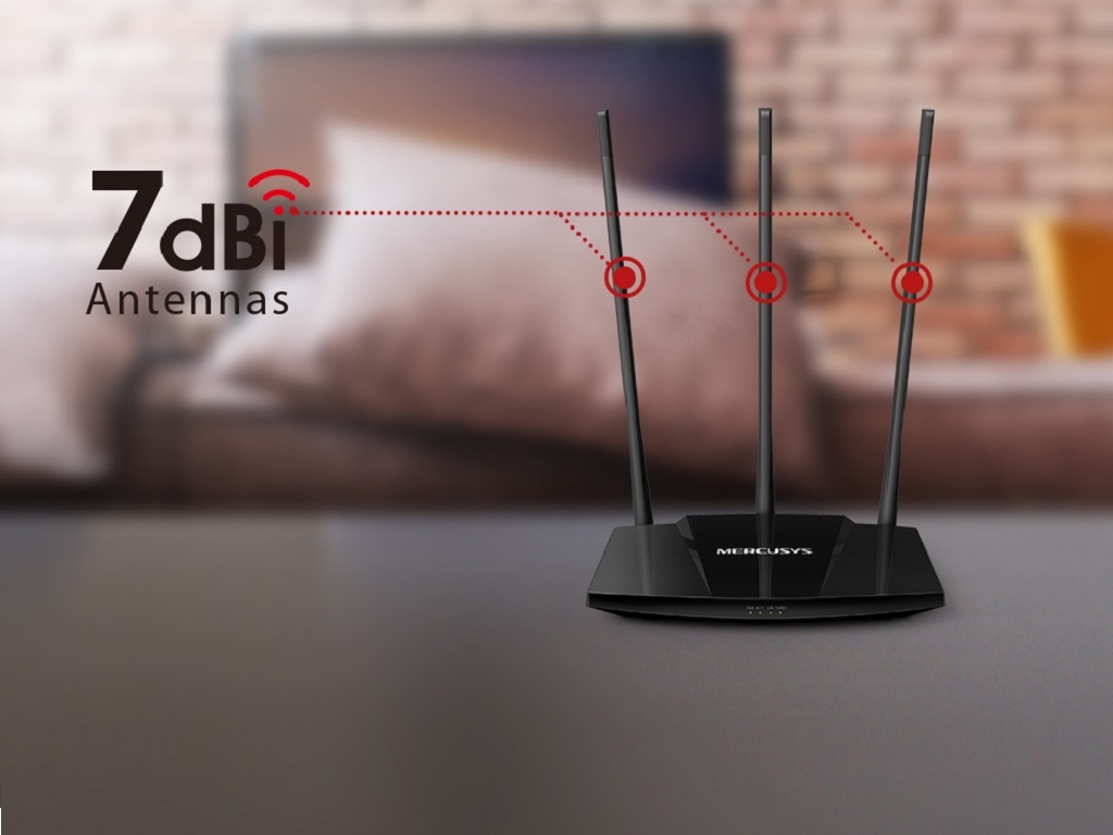 Enrutador Mercusys NW330HP de alta potencia de 300Mbps